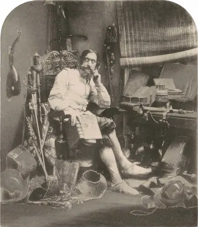 Don Quixote in his Study
