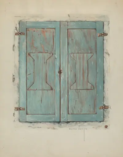Cabinet Doors at Mission San Jose de Guadalupe