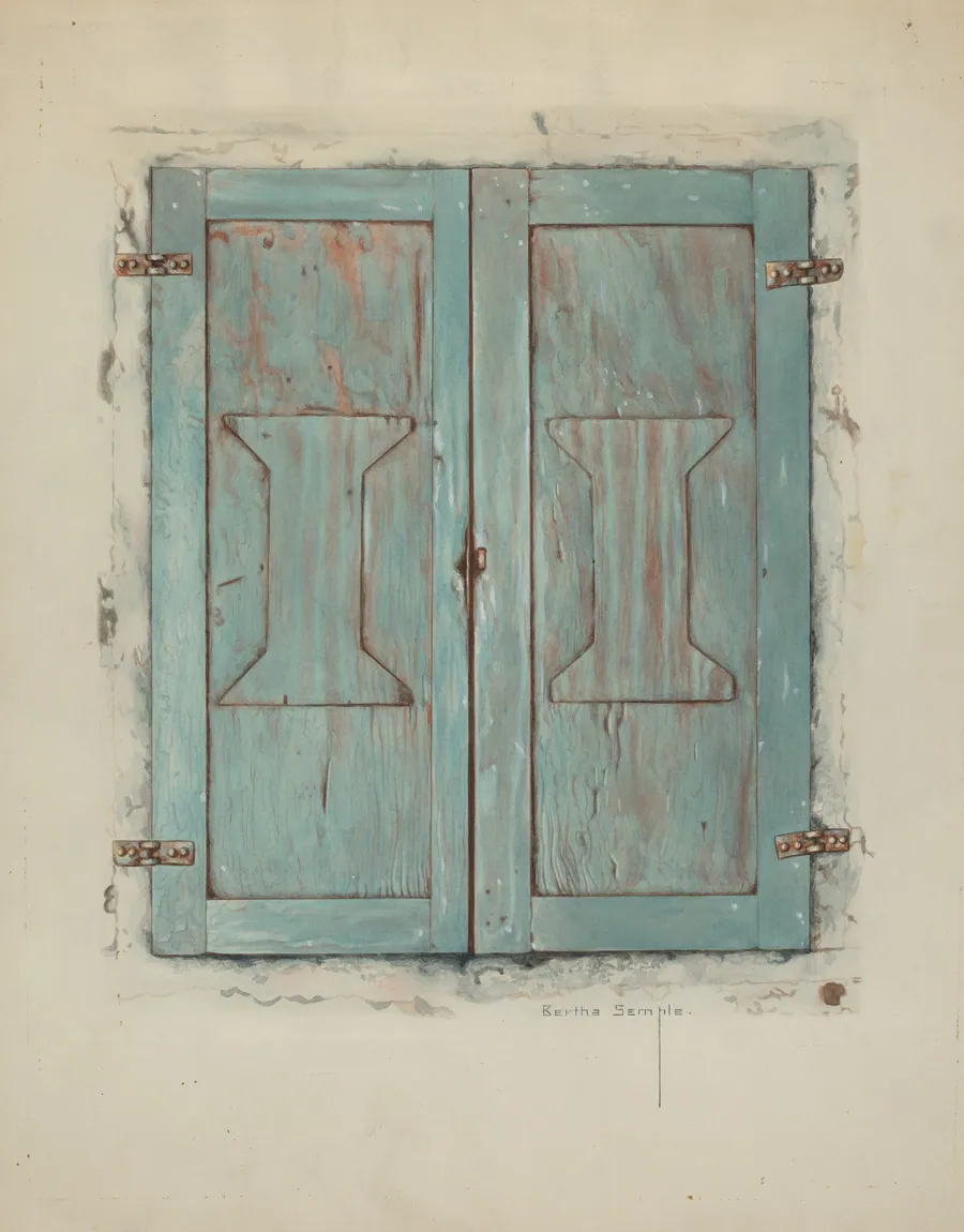 Cabinet Doors at Mission San Jose de Guadalupe by Bertha Semple