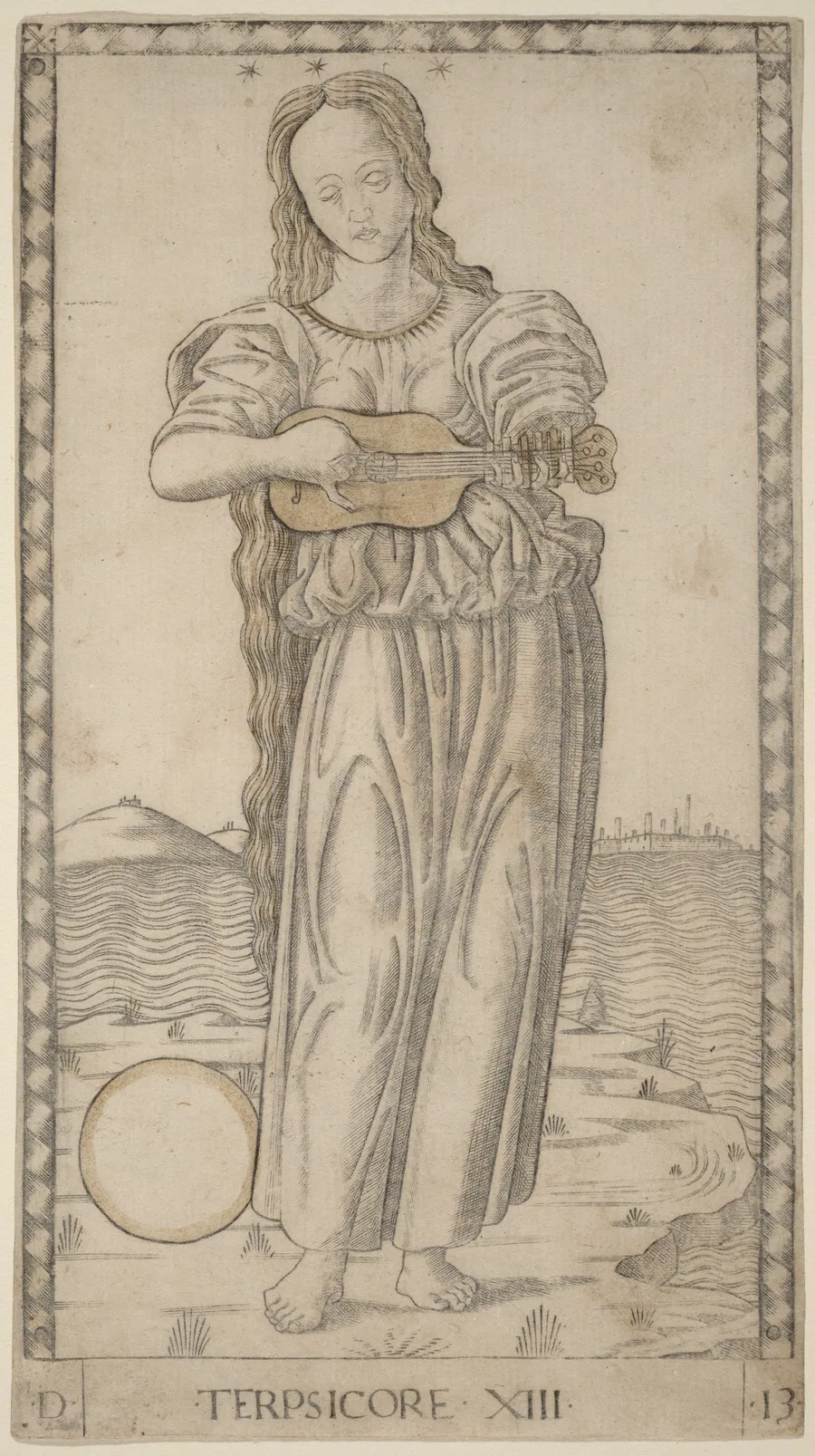 Terpsicore (Terpsichore) by Master of the E-Series Tarocchi