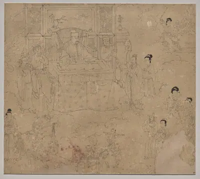 Album of Daoist and Buddhist Themes: Kings of Hells: Leaf 28