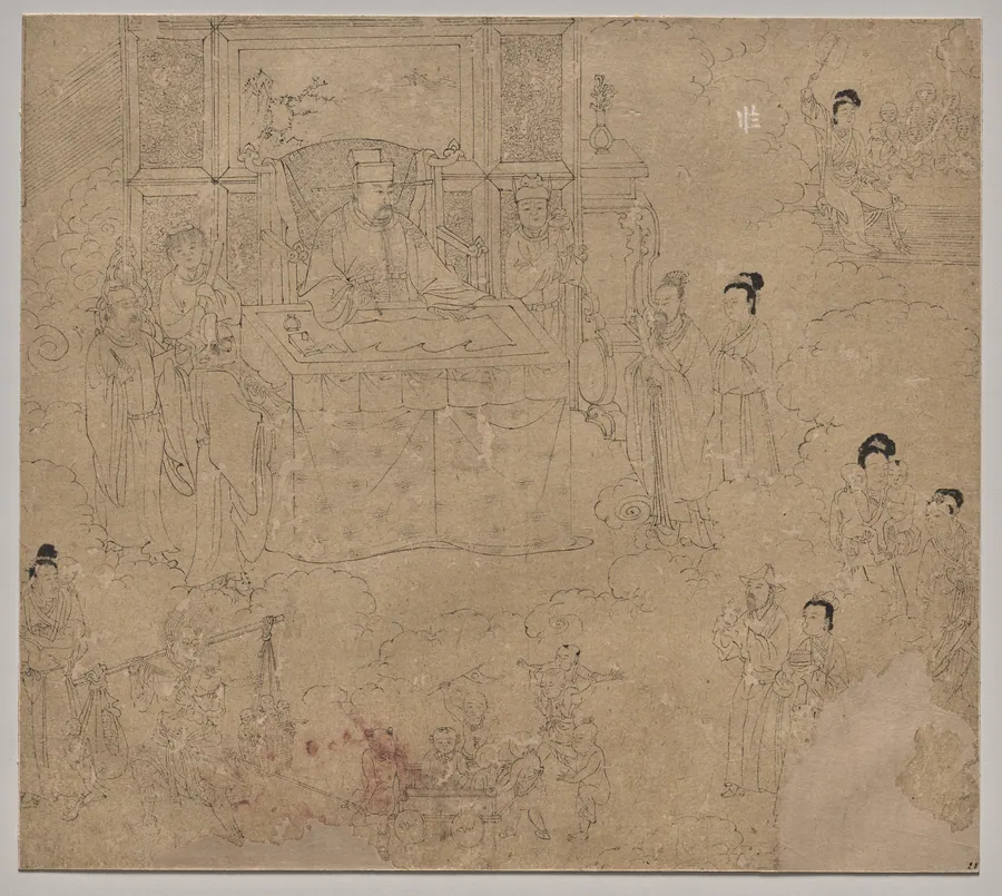 Album of Daoist and Buddhist Themes: Kings of Hells: Leaf 28