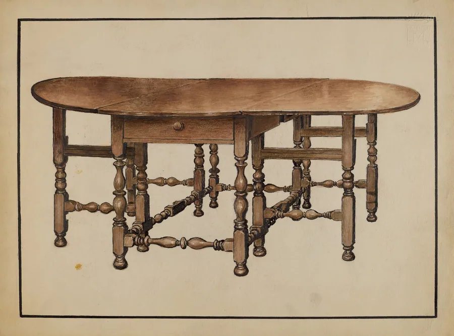 Gate-leg Table by Fletcher Hanks