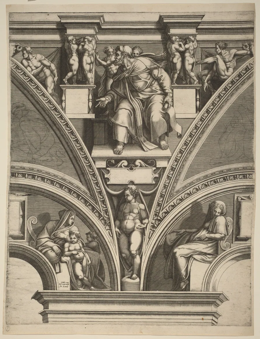 The Prophet Ezekiel by Giorgio Ghisi