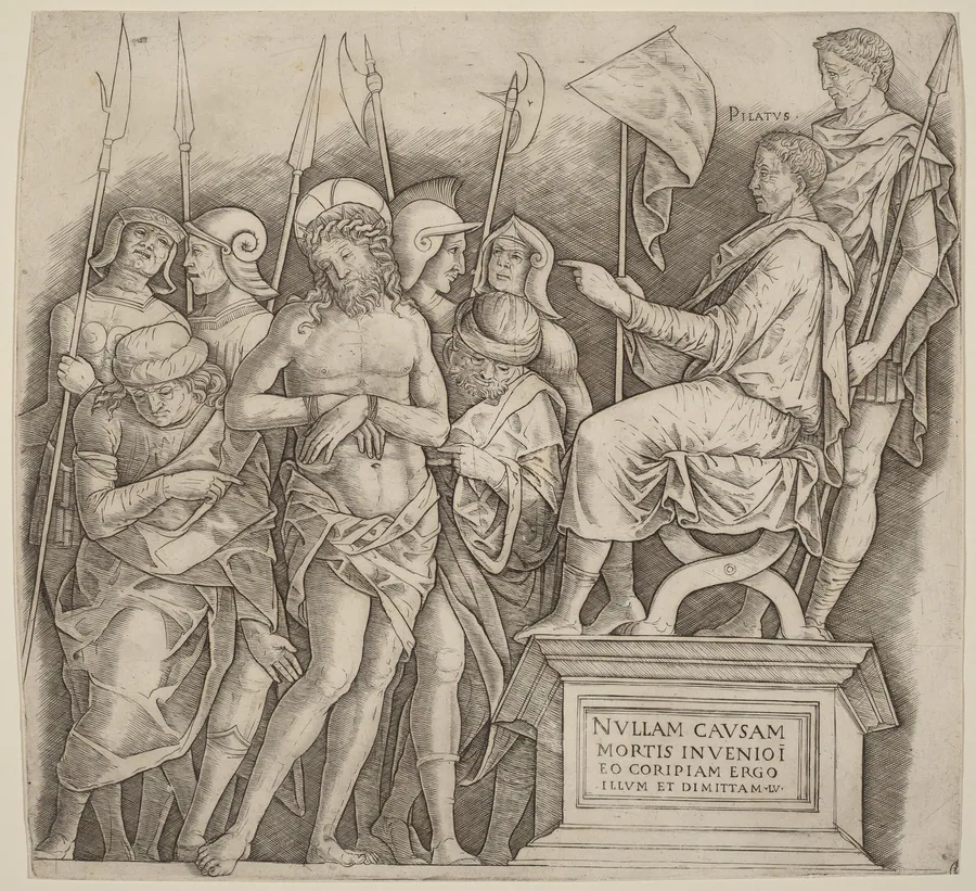 Christ before Pilate by Giovanni Antonio da Brescia