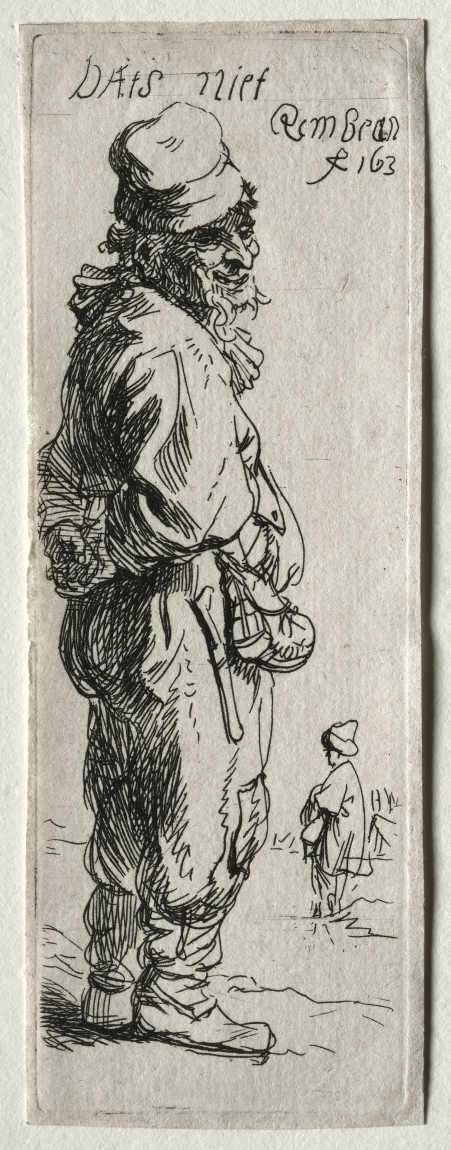 A Peasant Replying: "that's nothing" by Rembrandt van Rijn