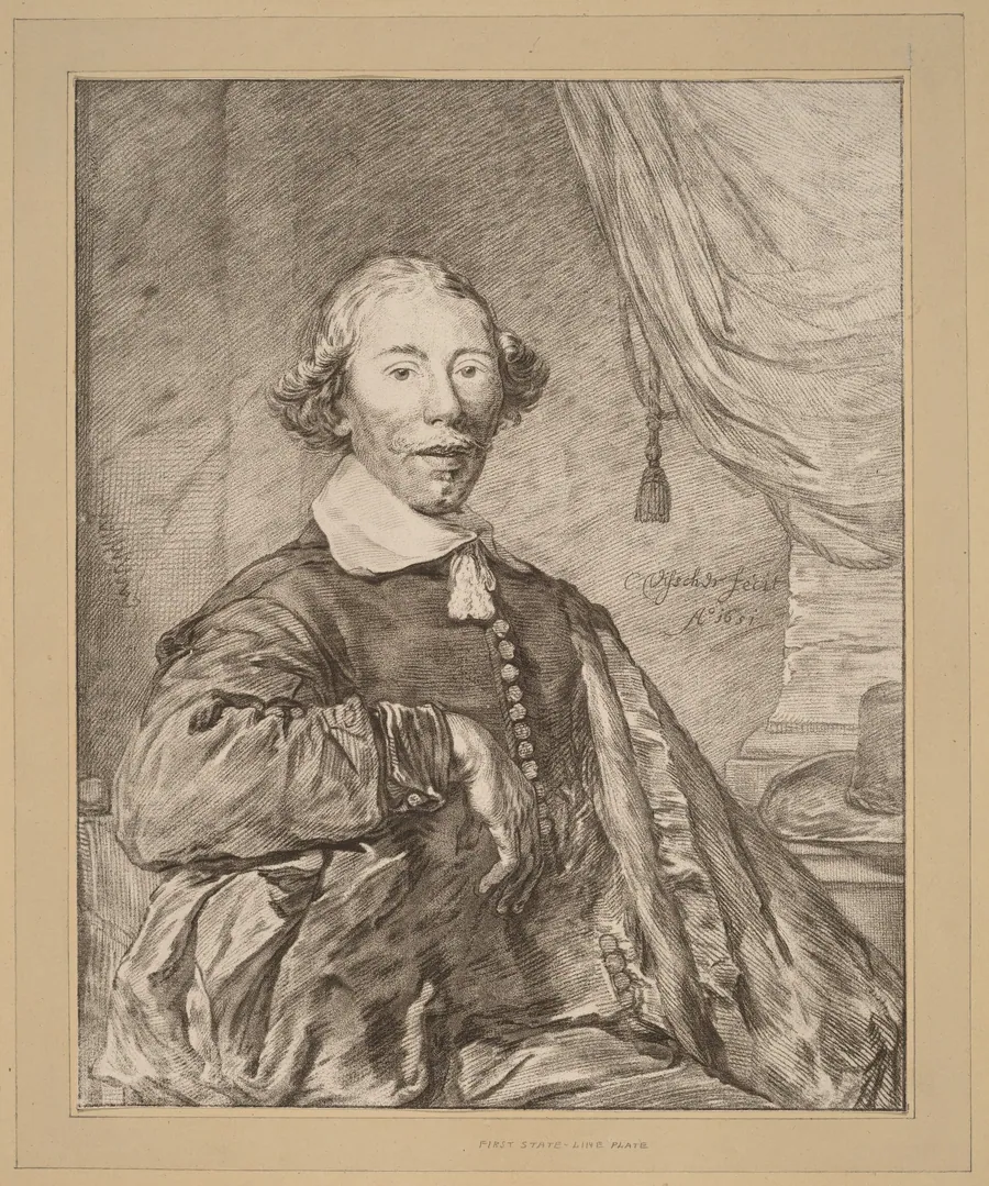 Portrait of a Seated Man by Cornelis Ploos van Amstel