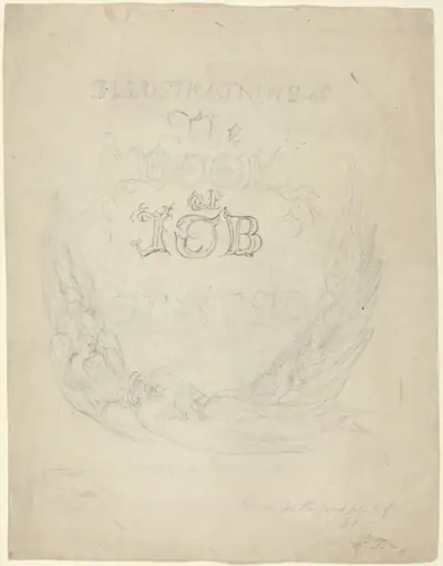 Sketch for the Title-Page of the Engraved Illustrations to the Book of Job