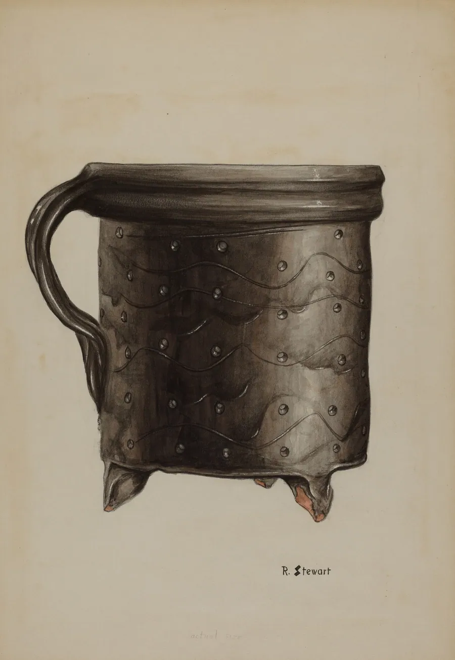 Pa. German Cheese Strainer by Robert Stewart