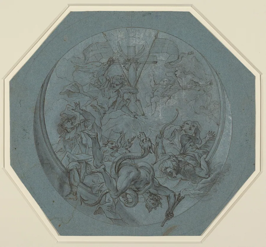 Saint Michael Defeating Heresy and Satan by Johann Georg Bergmüller