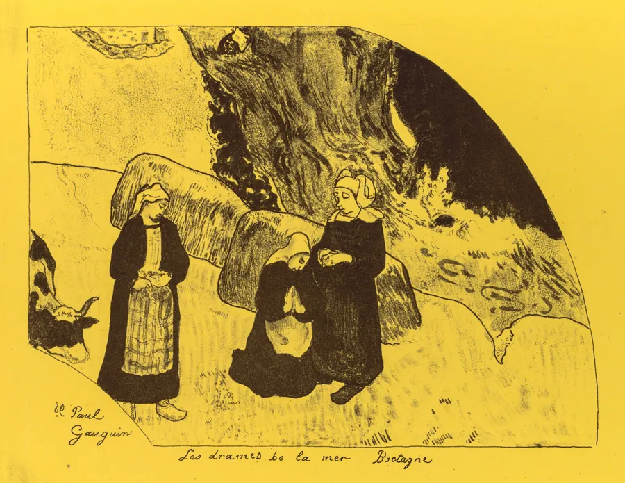 Volpini Suite:  Dramas of the Sea: Brittany (Les Drames de la Mer, Bretagne) by Paul Gauguin
