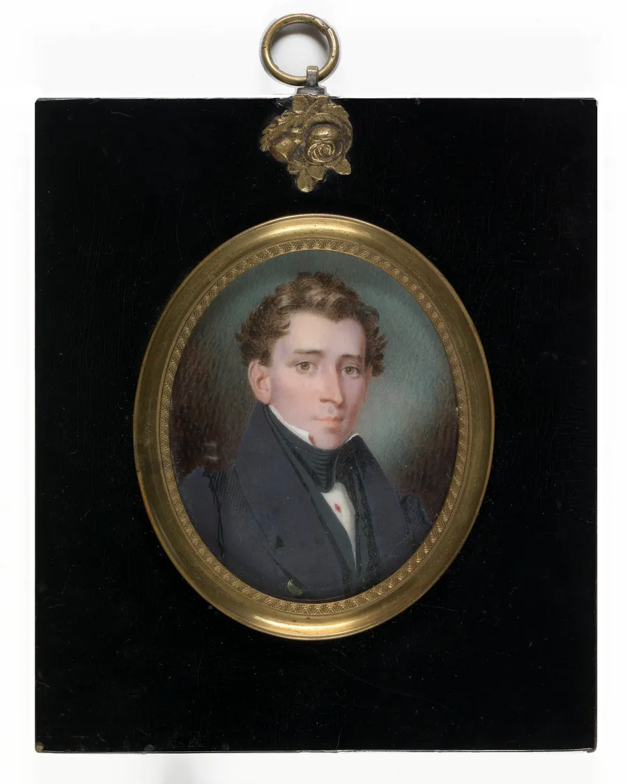 Portrait of a Gentleman by Hugh Bridport, born London, England 1794-died Philadelphia, PA ca. 1868