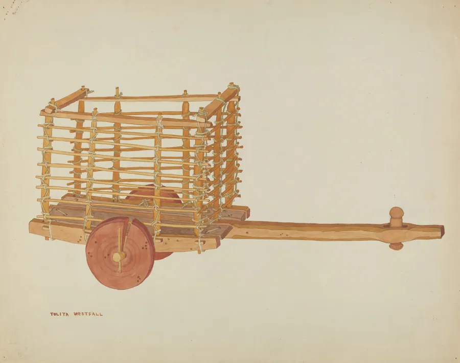 Wooden Cart by Tulita Westfall