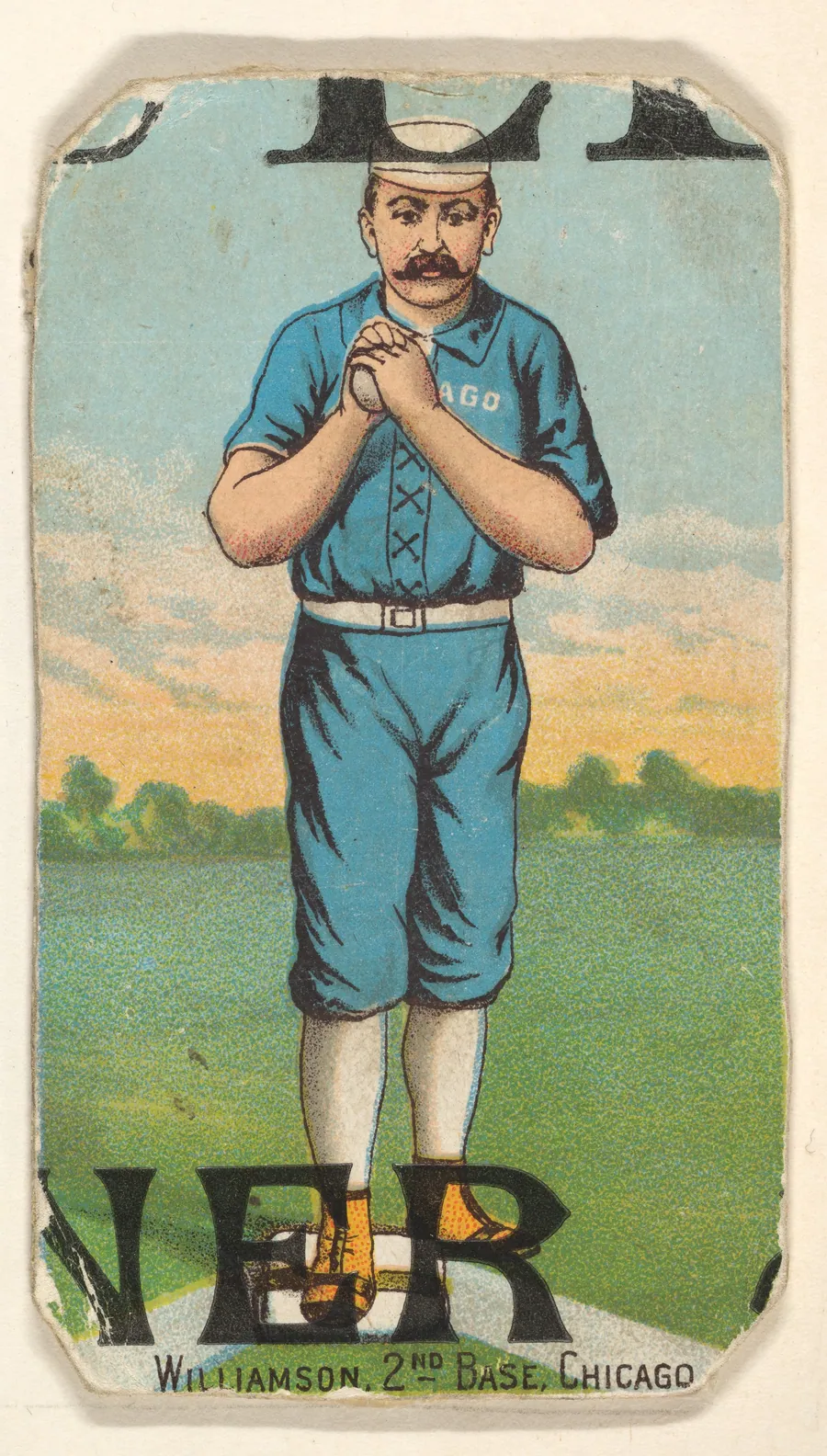 Williamson, 2nd Base, Chicago, from the Gold Coin series (N284) for Gold Coin Chewing Tobacco by D. Buchner & Co., New York
