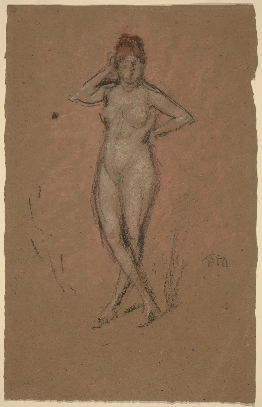 Nude Standing with Legs Crossed by James McNeill Whistler