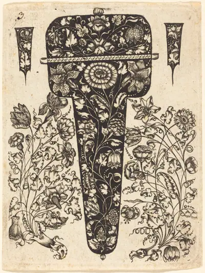 Pendant Embellished with Flowers