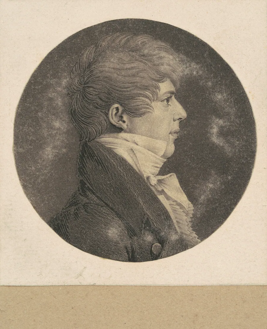 Benjamin Harrison VII by Charles B. J. Févret de Saint-Mémin