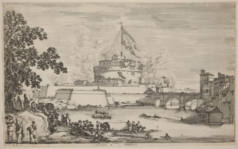 Castel Sant'Angelo, Rome by Stefano Della Bella