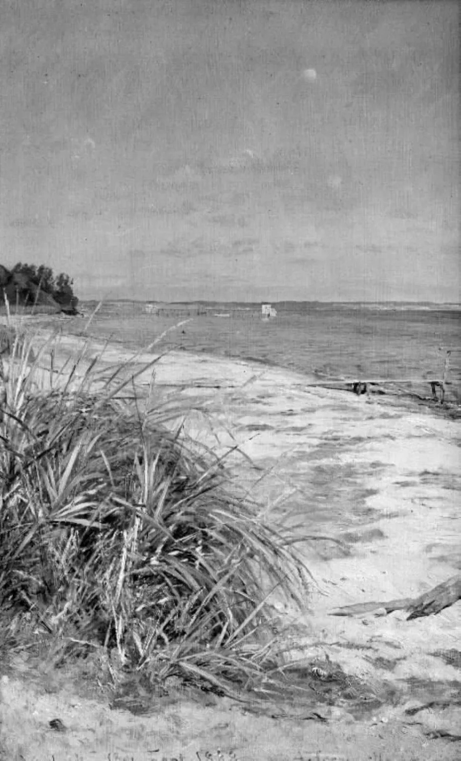 Strandparti ved Vedbæk by August Jerndorff