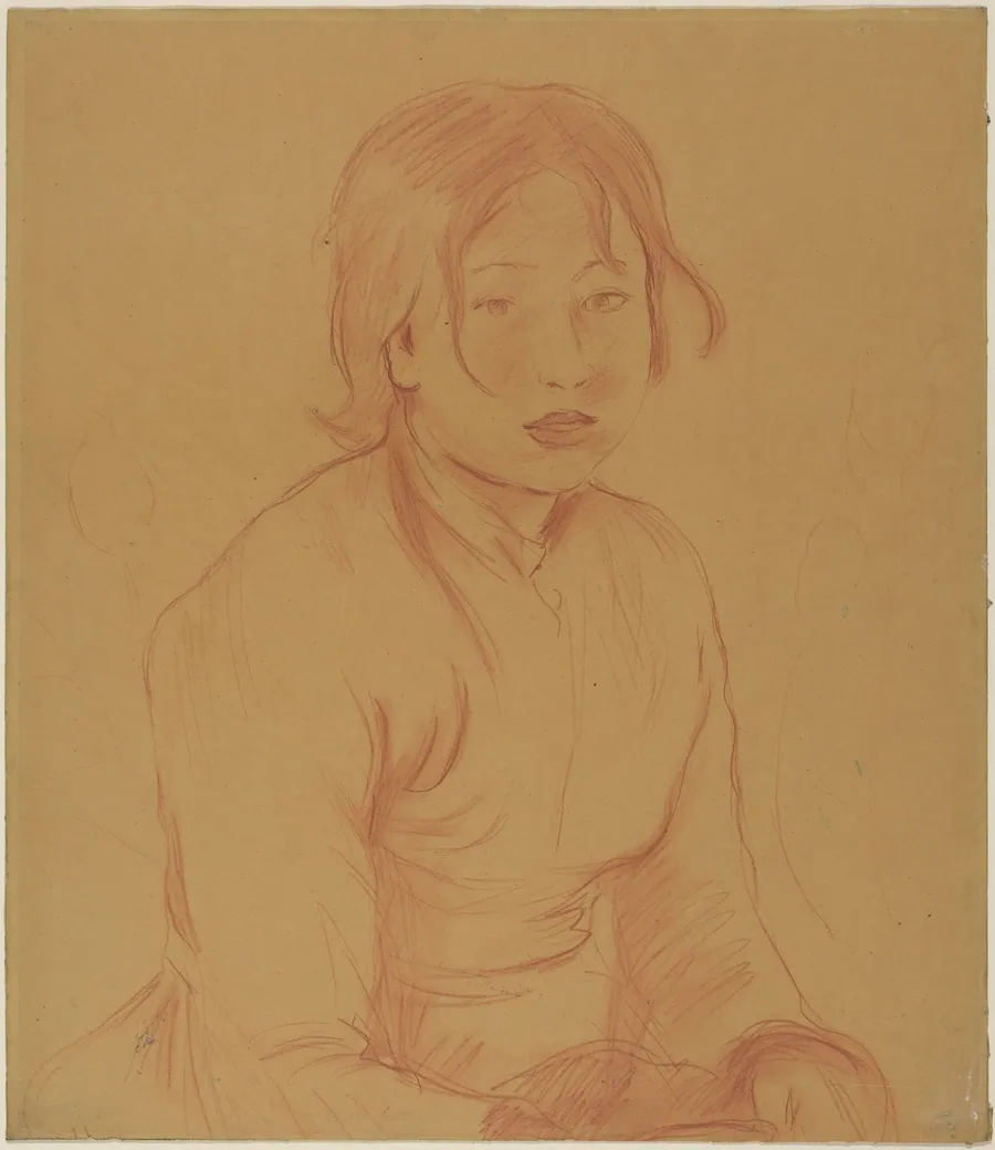 Peasant Girl by Berthe Morisot