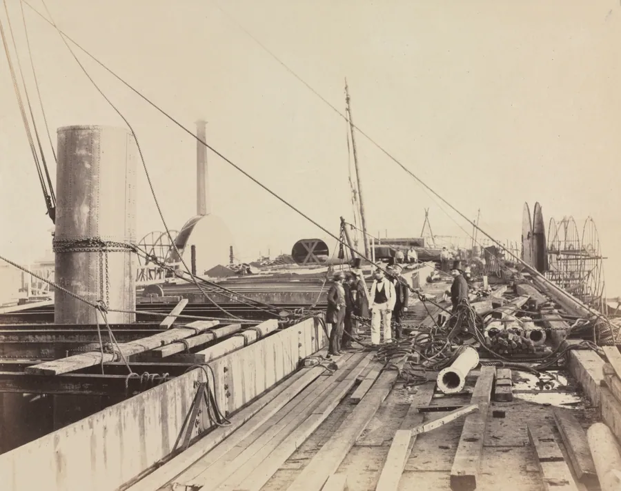 Deck Scene of the Great Eastern by Robert Howlett