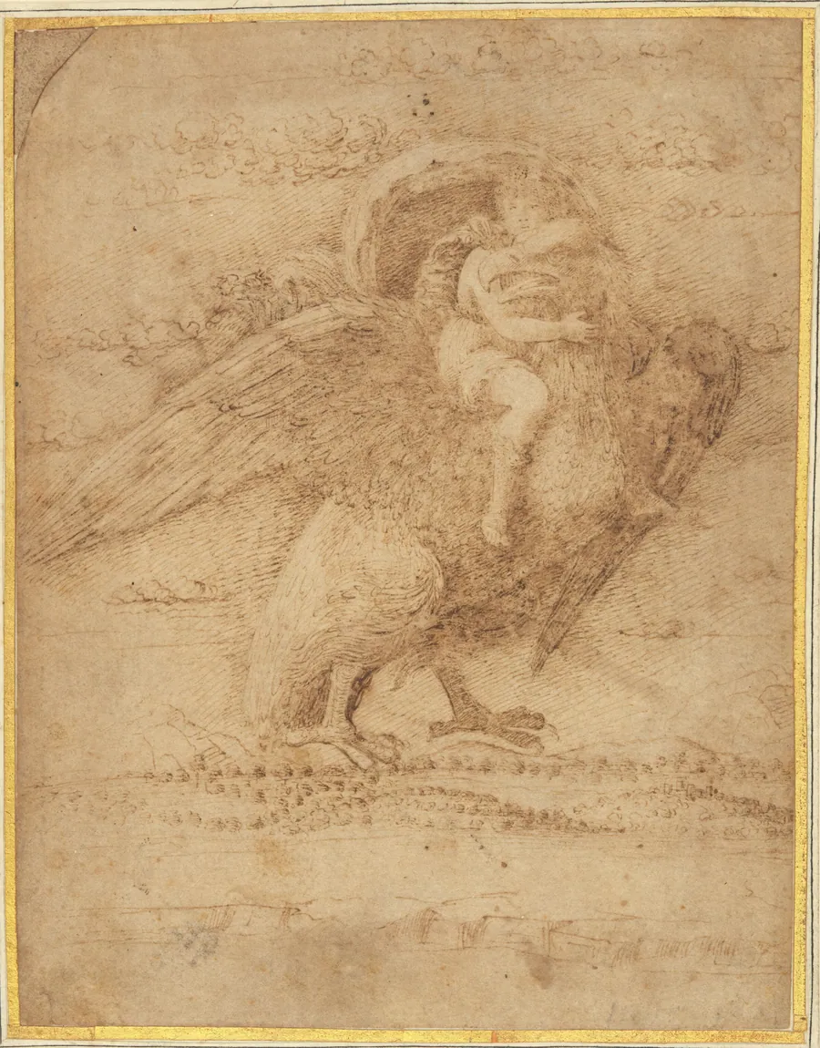 Jupiter and Ganymede Above an Extensive Landscape by Giovanni Bellini