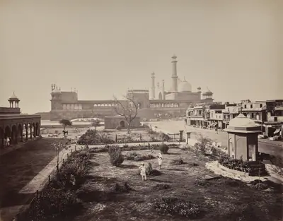 Delhi. View of North Side of the Jamma Musjid in Principal Mabonedau Place of Worship