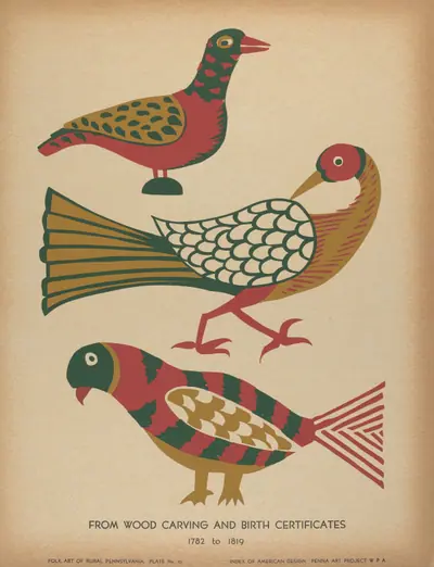 Plate 10: From the Portfolio "Folk Art of Rural Pennsylvania"