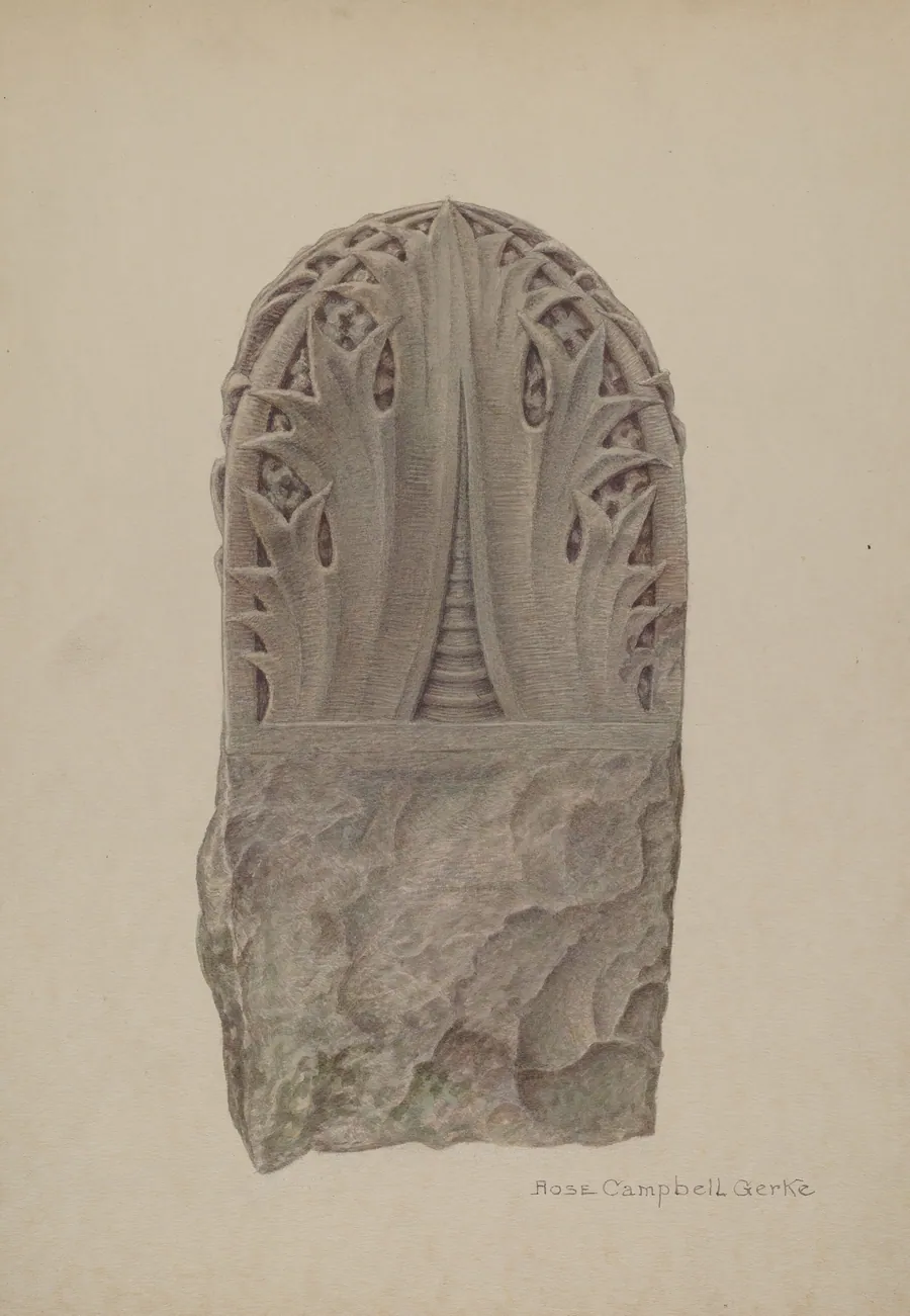 Stone Gate Post by Rose Campbell-Gerke