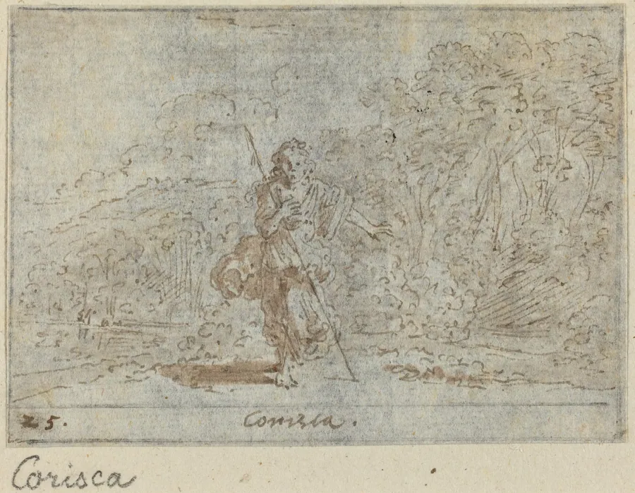 Corisca by Johann Wilhelm Baur