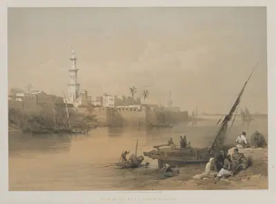 Egypt and Nubia, Volume III: View on the Nile, Ferry to Gizeh