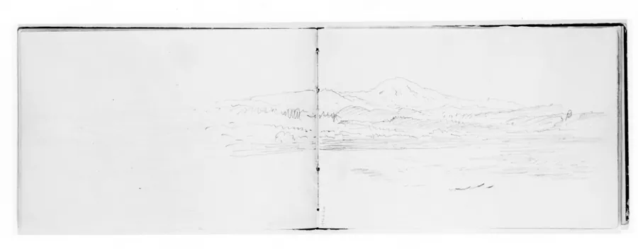 Hills and Mountains (from Sketchbook X) by William Trost Richards