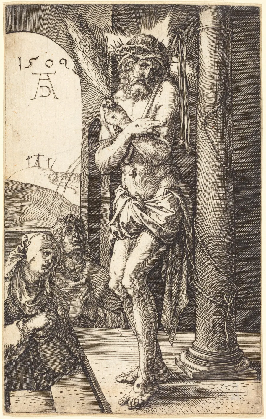The Man of Sorrows Standing by the Column by Albrecht Dürer