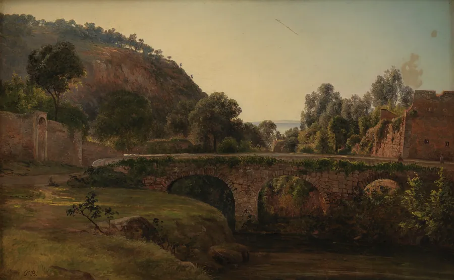 En bro ved Sorrento by Thorald Brendstrup