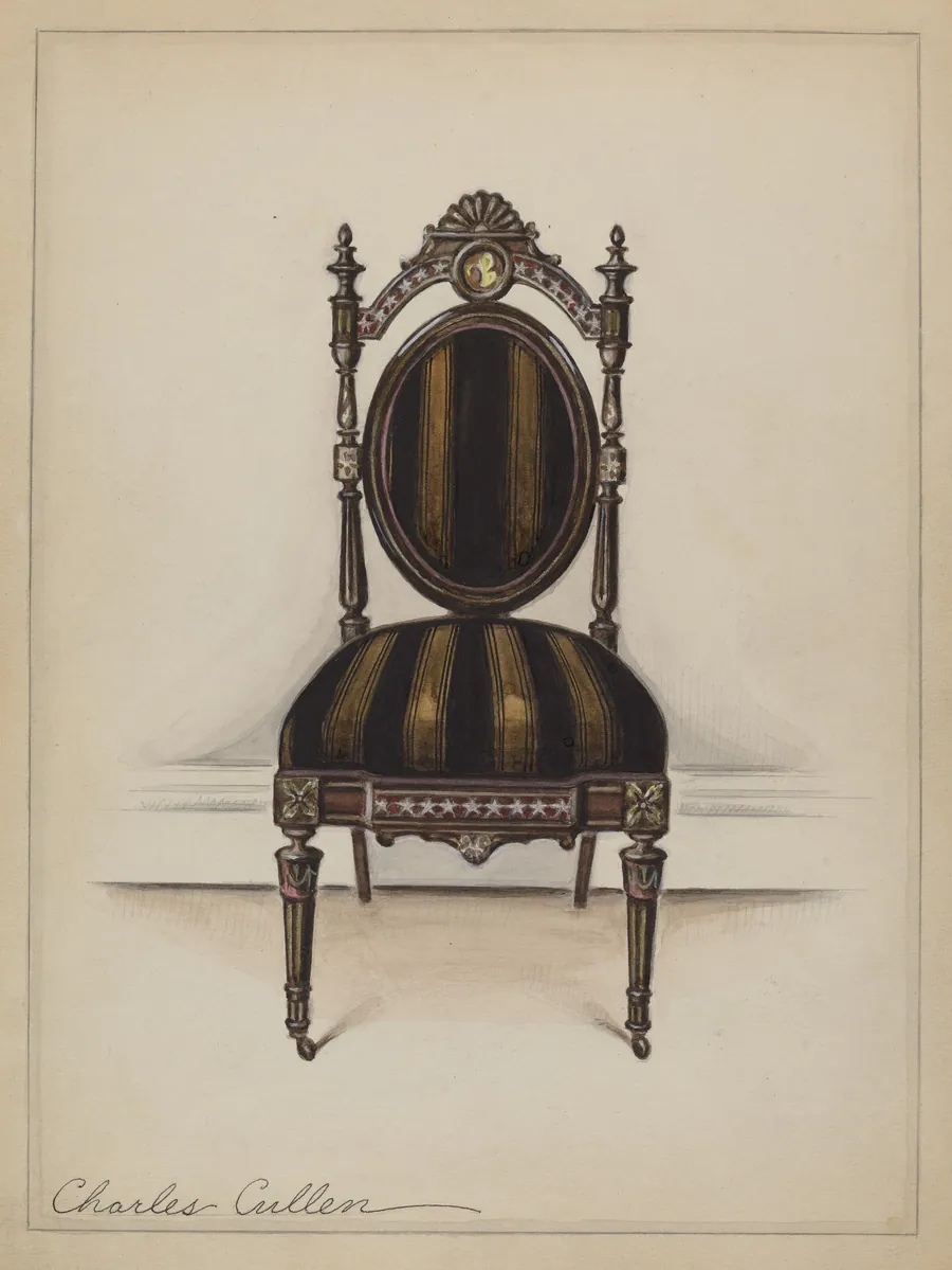 Chair (one of a pair) by Charles Cullen