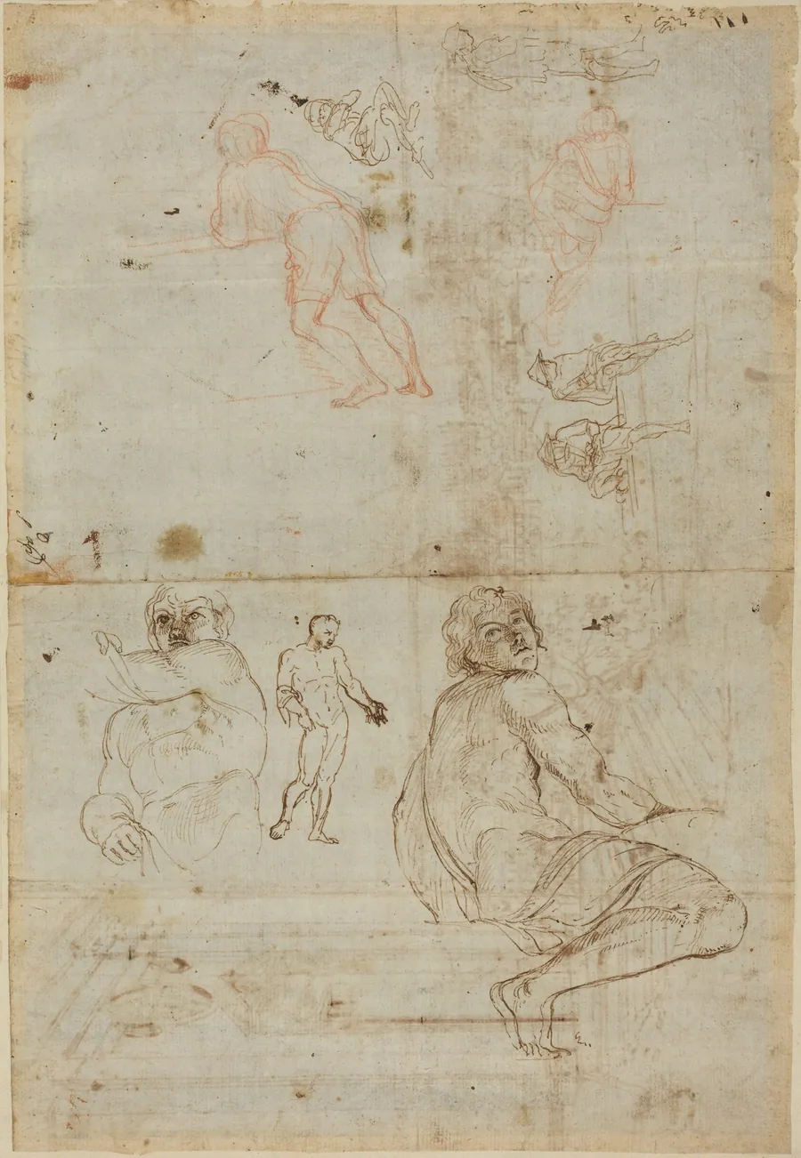 Figures from the Farnese Palace and from Life by Gaspar van Wittel