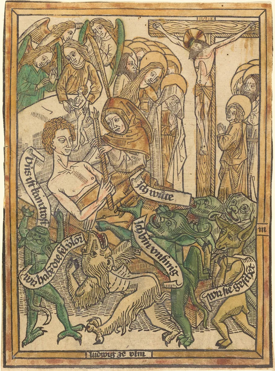 The Last Agony of the Dying Man by German 15th Century