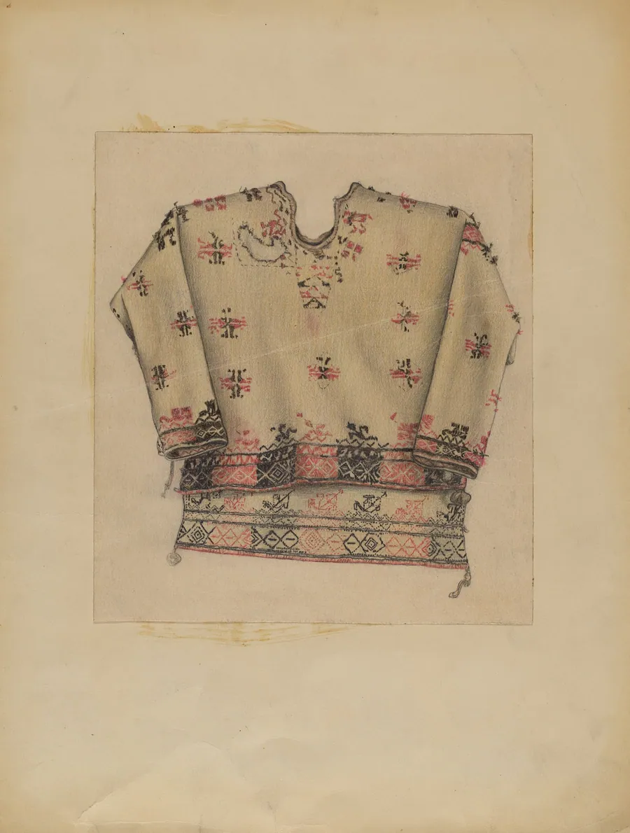 Embroidered Woman's Dress by Michael Trekur