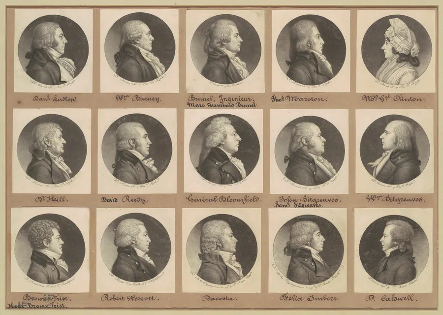 Saint-Mémin Collection of Portraits, Group 8 by Charles B. J. Févret de Saint-Mémin