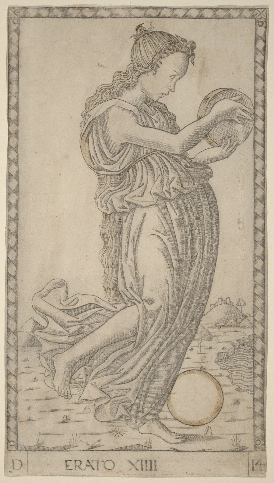 Erato by Master of the E-Series Tarocchi