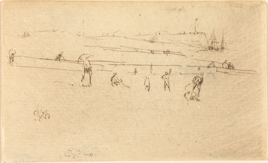 A Sketch at Dieppe by James McNeill Whistler