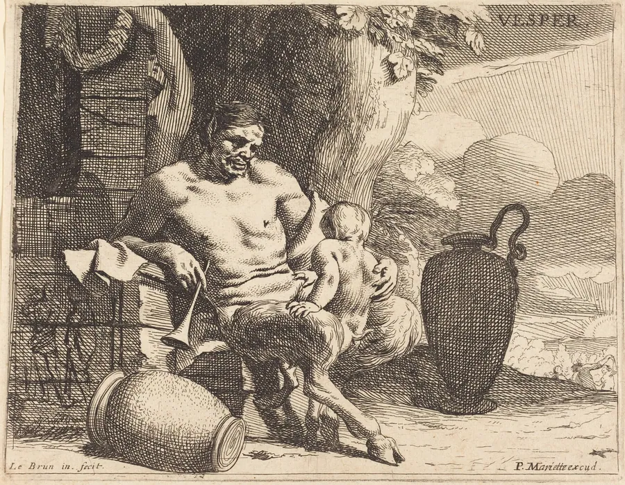 Vesper (Evening) by Charles Le Brun