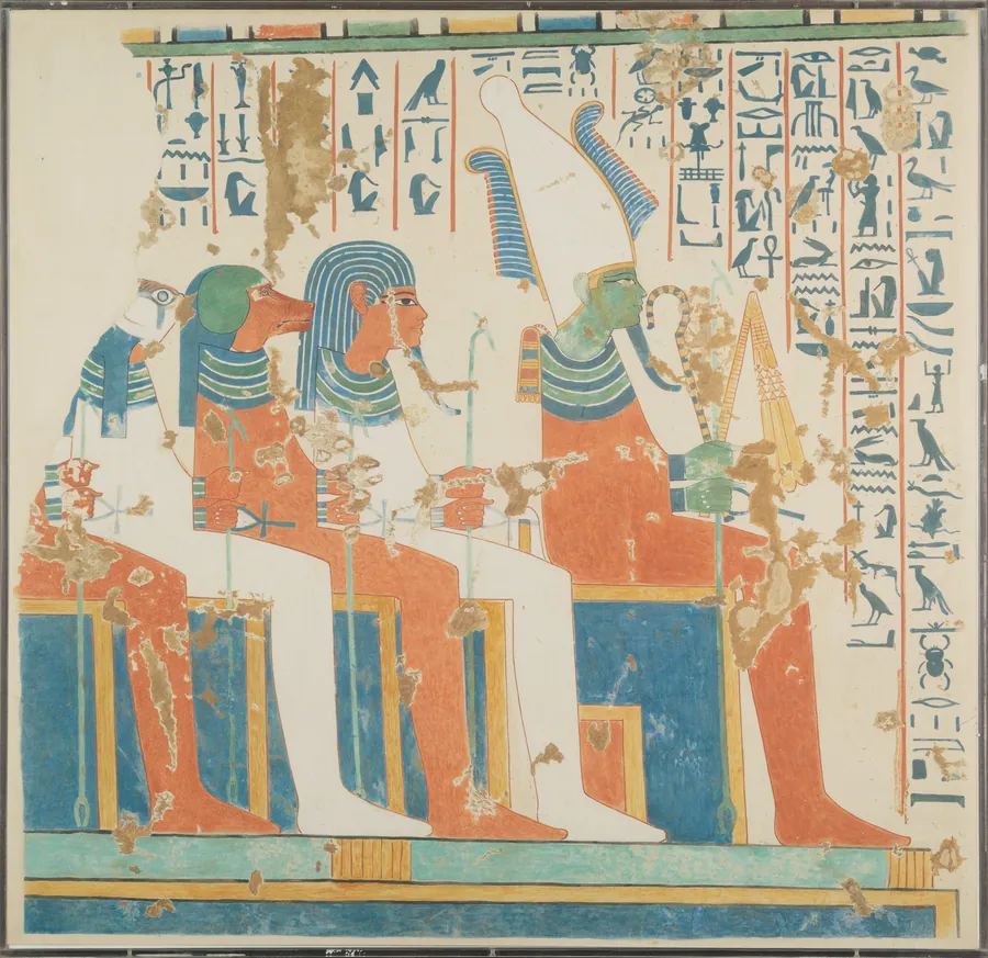 Osiris and the Four Sons of Horus by Nina de Garis Davies