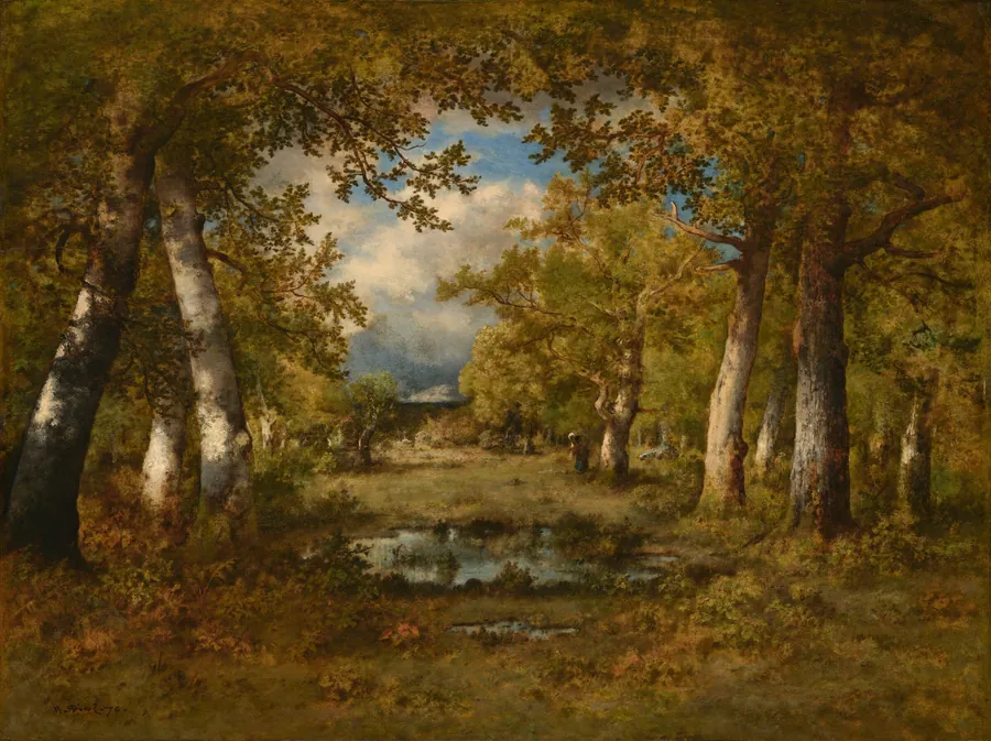 The Frog Pond by Narcisse Diaz de la Peña