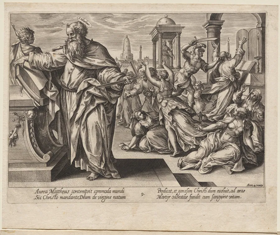 St. Matthew by Hendrick Goltzius