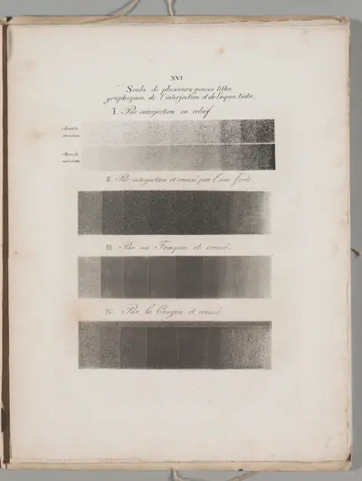 Art of the Lithograph: Toning Samples, Plate XVI