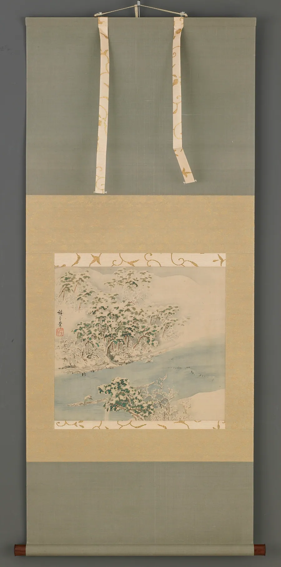 Arashiyama in Snow by Utagawa Hiroshige 歌川広重 (1797-1858)