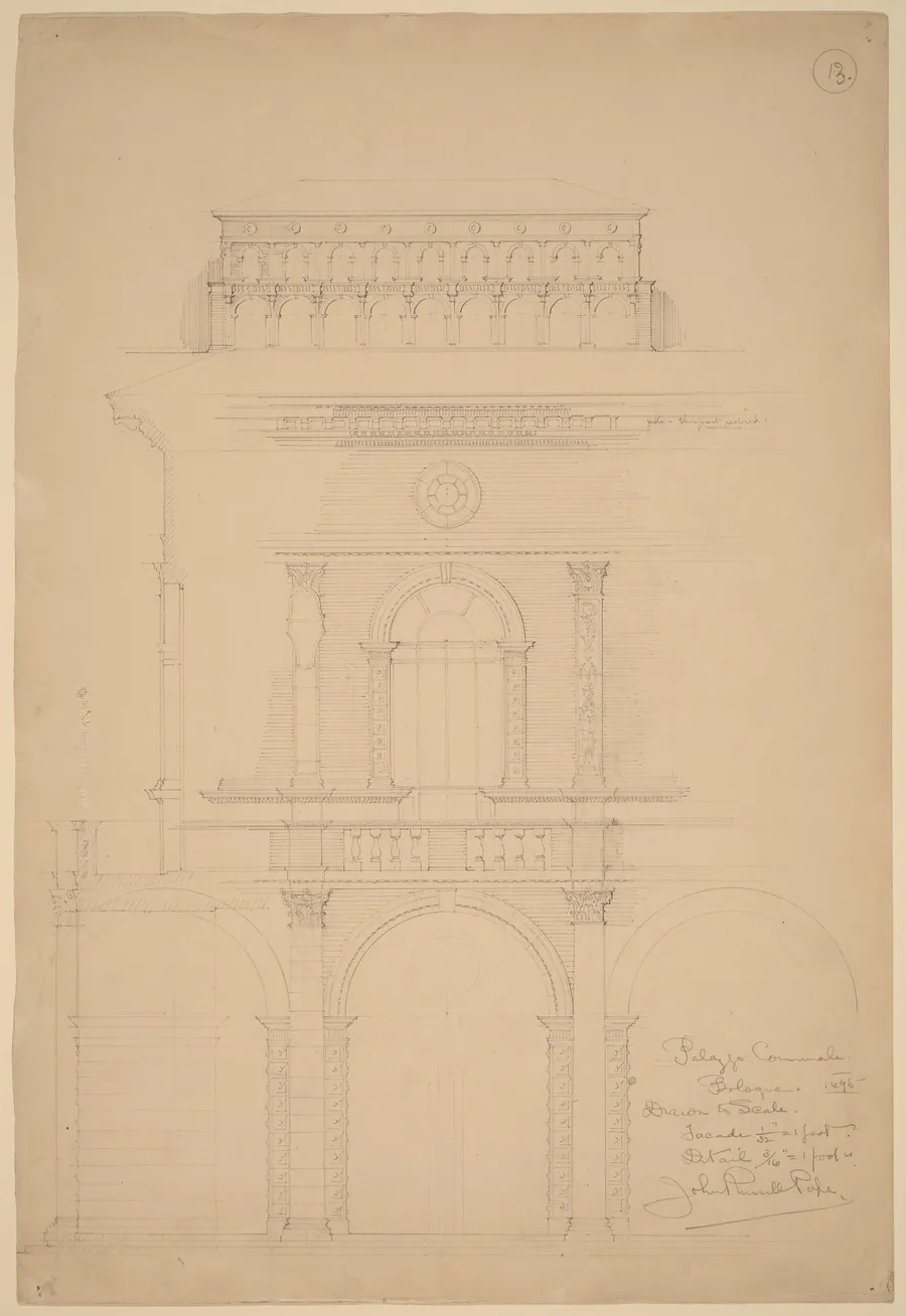 Palazzo Communale, Bologna by John Russell Pope