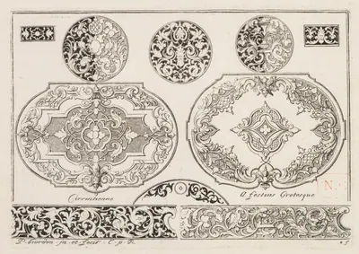 # 4 From " Livre sencond essais de gravjre " second book of Engraved designs