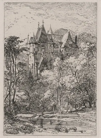 Castle and Stream